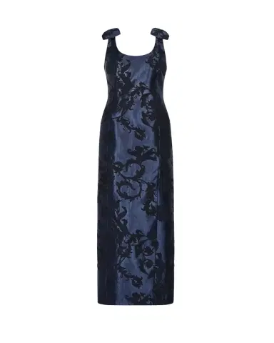 Milly Kaelynn Floral Jacquard Dress | Thumbnail 1 Milly Kaelynn Floral Jacquard Dress | Thumbnail 1
