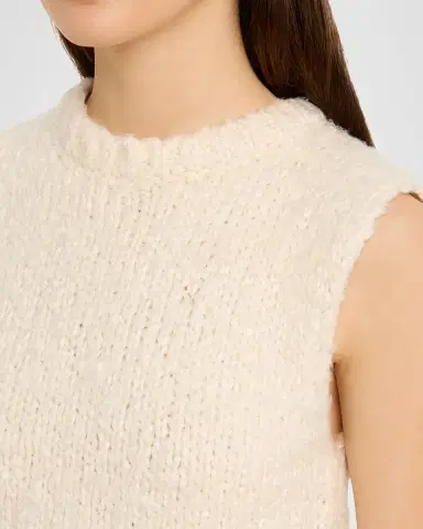 Adam Lippes Gwen Brushed Silk Knit Sleeveless Top | Thumbnail 5