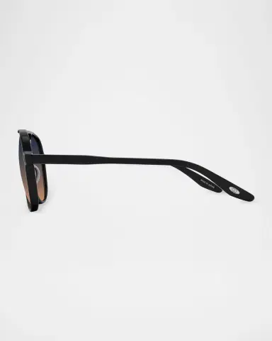 Barton Perreira Men 's Hartmann Acetate Aviator Sunglasses | Thumbnail 3