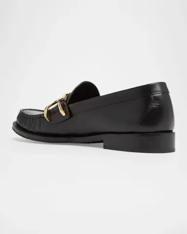 Alexander McQueen Men's Wishbone Leather Moccasin Loafers | Thumbnail 2 Alexander McQueen Men's Wishbone Leather Moccasin Loafers | Thumbnail 2