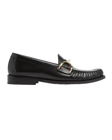 Alexander McQueen Men's Wishbone Leather Moccasin Loafers | Thumbnail 1 Alexander McQueen Men's Wishbone Leather Moccasin Loafers | Thumbnail 1