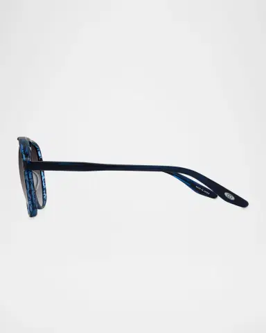 Barton Perreira Men 's Hartmann Acetate Aviator Sunglasses | Thumbnail 3