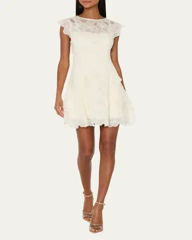 Milly Myla Embroidered Mini Dress | Thumbnail 3 Milly Myla Embroidered Mini Dress | Thumbnail 3
