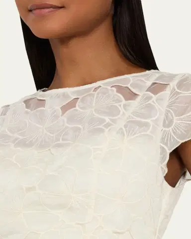 Milly Myla Embroidered Mini Dress | Thumbnail 4 Milly Myla Embroidered Mini Dress | Thumbnail 4