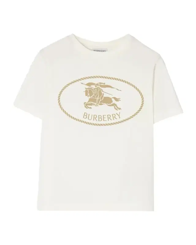 Burberry Kid 's Knight Stamp Cotton T-Shirt, Size 4-