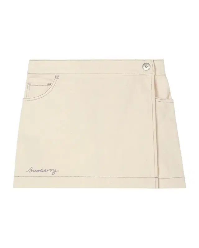 Burberry Girl 's Molly EKD Denim Skort, Size 4-14