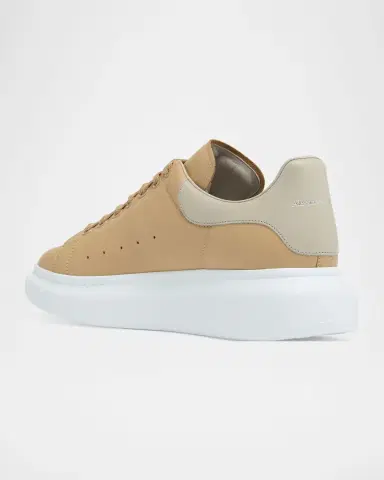 Alexander McQueen Men's Oversized Soft Leather Sneakers | Thumbnail 2 Alexander McQueen Men's Oversized Soft Leather Sneakers | Thumbnail 2