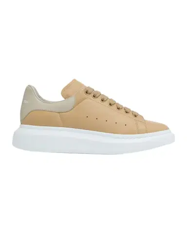 Alexander McQueen Men's Oversized Soft Leather Sneakers | Thumbnail 1 Alexander McQueen Men's Oversized Soft Leather Sneakers | Thumbnail 1