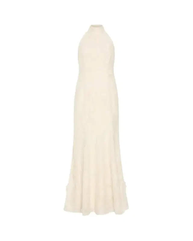 Milly Josefina Embroidered Halter Maxi Dress