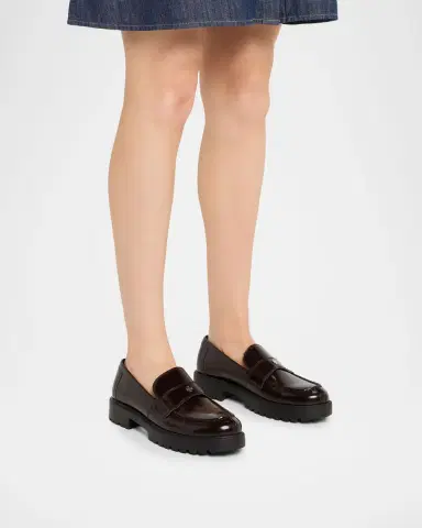 Tory Burch Classic Leather Lug-Sole Loafers | Thumbnail 2 Tory Burch Classic Leather Lug-Sole Loafers | Thumbnail 2