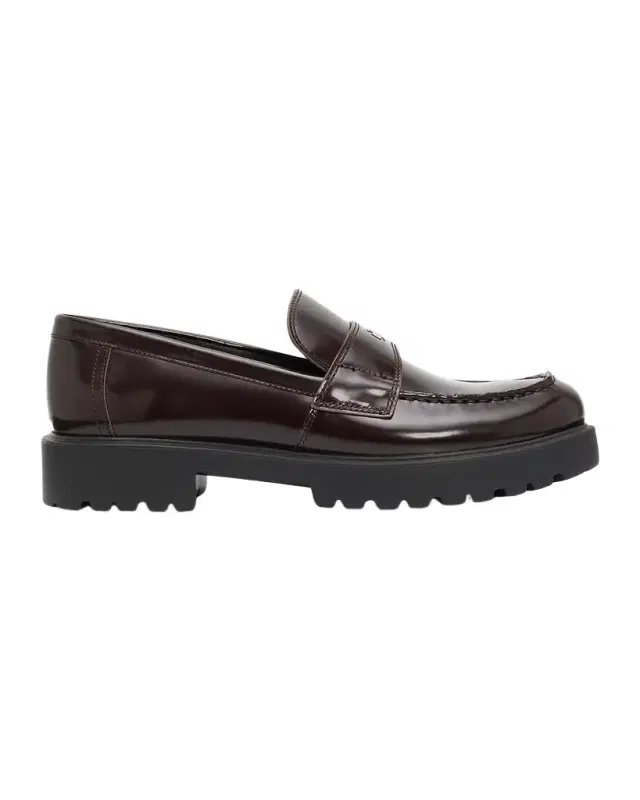 Tory Burch Classic Leather Lug-Sole Loafers