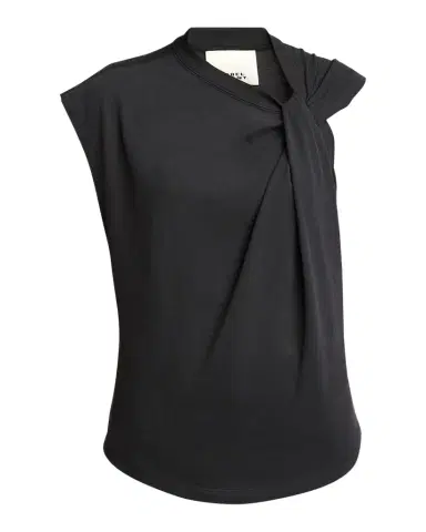 Isabel Marant Nayda Twisted Cap-Sleeve T-Shirt | Thumbnail 1