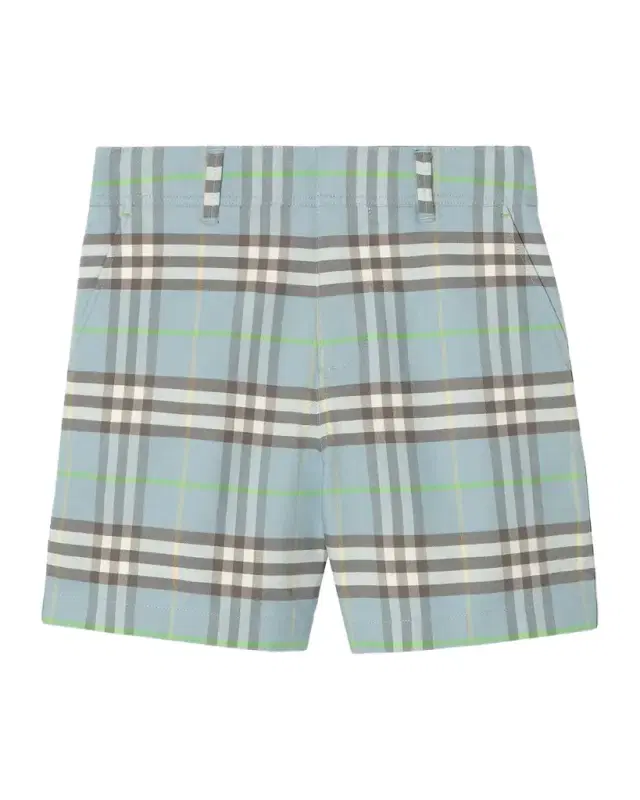 Burberry Boy 's Oscar Check Cotton Shorts, Size 4-14
