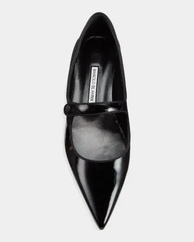 Manolo Blahnik Campariflat 10MM Patent Leather Mary Janes | Thumbnail 4 Manolo Blahnik Campariflat 10MM Patent Leather Mary Janes | Thumbnail 4