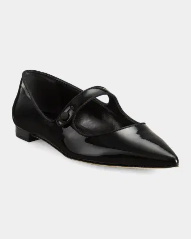 Manolo Blahnik Campariflat 10MM Patent Leather Mary Janes | Thumbnail 5 Manolo Blahnik Campariflat 10MM Patent Leather Mary Janes | Thumbnail 5