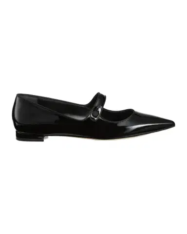 Manolo Blahnik Campariflat 10MM Patent Leather Mary Janes | Thumbnail 1 Manolo Blahnik Campariflat 10MM Patent Leather Mary Janes | Thumbnail 1