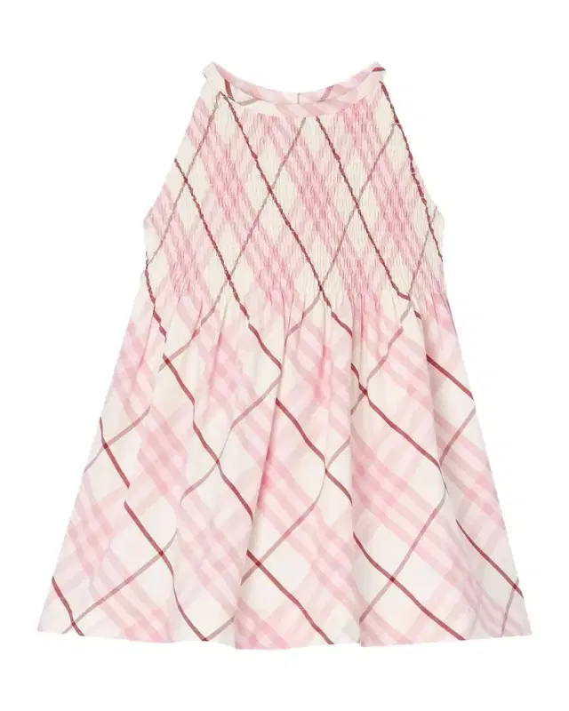 Burberry Girl 's Elsie Check Cotton Dress, Size 12M-3