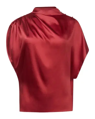 TWP Wish You Would Draped Silk Blouse | Thumbnail 1 TWP Wish You Would Draped Silk Blouse | Thumbnail 1