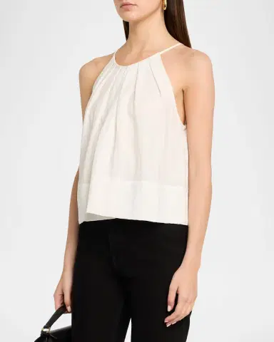 A.L.C. Caroline Pleated Scoop-Neck Top | Thumbnail 3 A.L.C. Caroline Pleated Scoop-Neck Top | Thumbnail 3