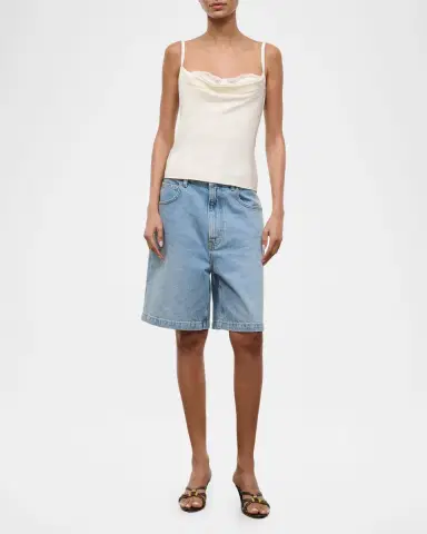 Staud Evangeline Silk Bra Top | Thumbnail 2 Staud Evangeline Silk Bra Top | Thumbnail 2
