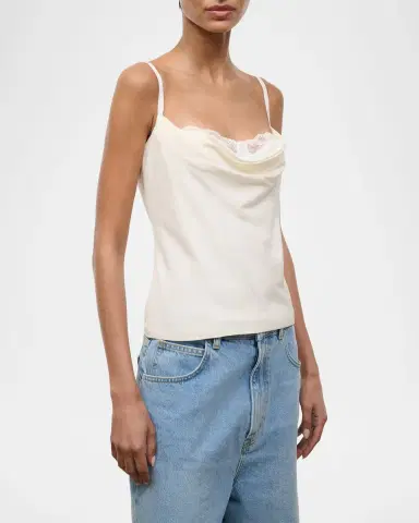 Staud Evangeline Silk Bra Top | Thumbnail 5 Staud Evangeline Silk Bra Top | Thumbnail 5