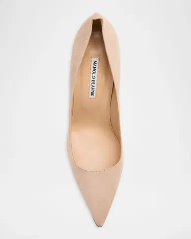 Manolo Blahnik 105mm BB Suede Pumps | Thumbnail 4 Manolo Blahnik 105mm BB Suede Pumps | Thumbnail 4
