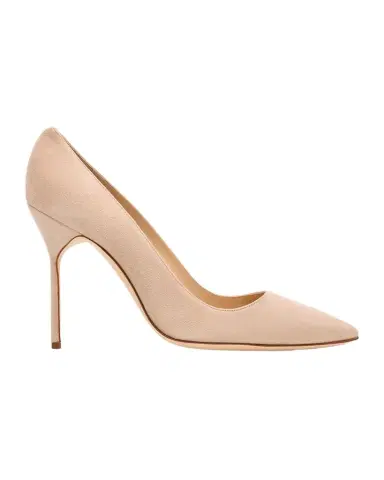 Manolo Blahnik 105mm BB Suede Pumps | Thumbnail 1 Manolo Blahnik 105mm BB Suede Pumps | Thumbnail 1