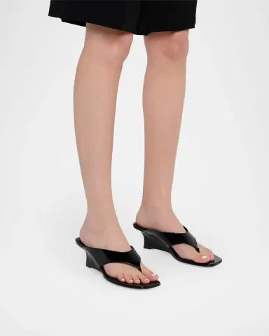 Stuart Weitzman 50mm Vinnie Patent Leather Thong Sandals | Thumbnail 2 Stuart Weitzman 50mm Vinnie Patent Leather Thong Sandals | Thumbnail 2