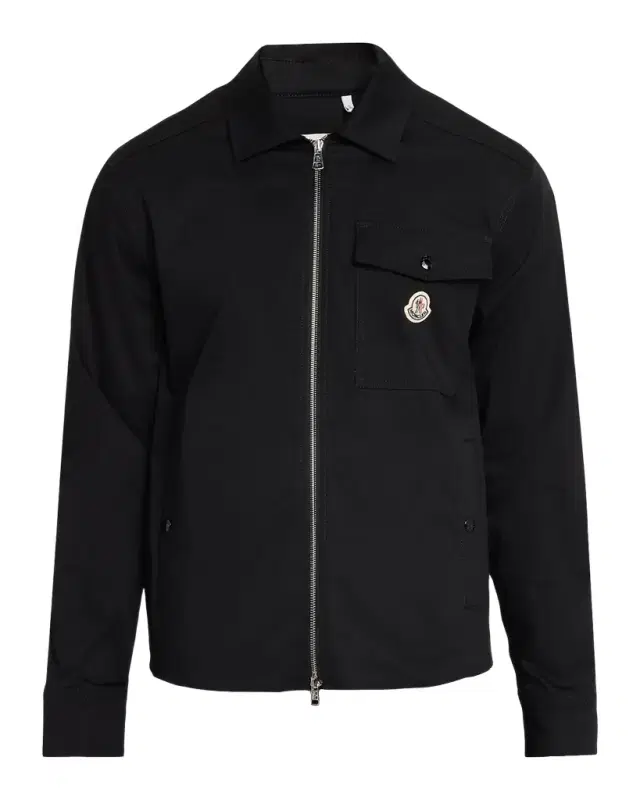 Moncler Men 's Cotton-Blend Gabardine Shirt Jacket