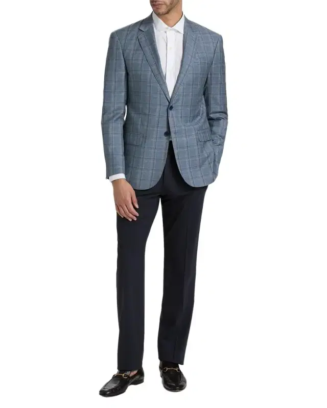 Emporio Armani Virgin Wool Windowpane Jacket