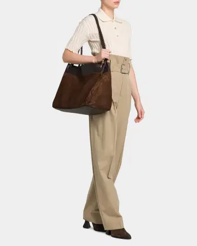Bottega Veneta Parachute Maxi Suede Shoulder Bag | Thumbnail 2 Bottega Veneta Parachute Maxi Suede Shoulder Bag | Thumbnail 2