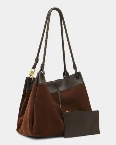 Bottega Veneta Parachute Maxi Suede Shoulder Bag | Thumbnail 4 Bottega Veneta Parachute Maxi Suede Shoulder Bag | Thumbnail 4