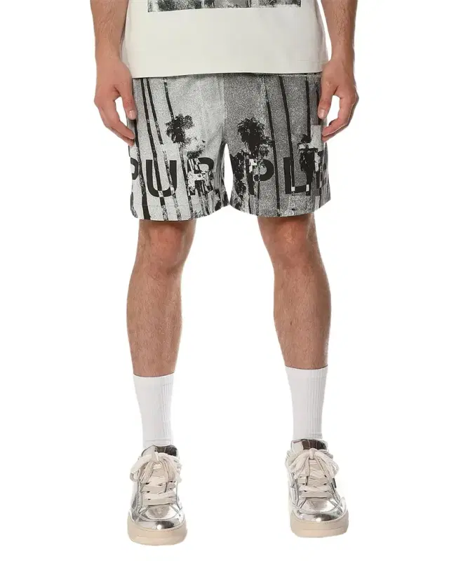 PURPLE Men 's All Round Palms Pull-On Shorts