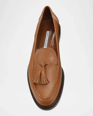 Manolo Blahnik Bucky Leather Loafers | Thumbnail 4 Manolo Blahnik Bucky Leather Loafers | Thumbnail 4