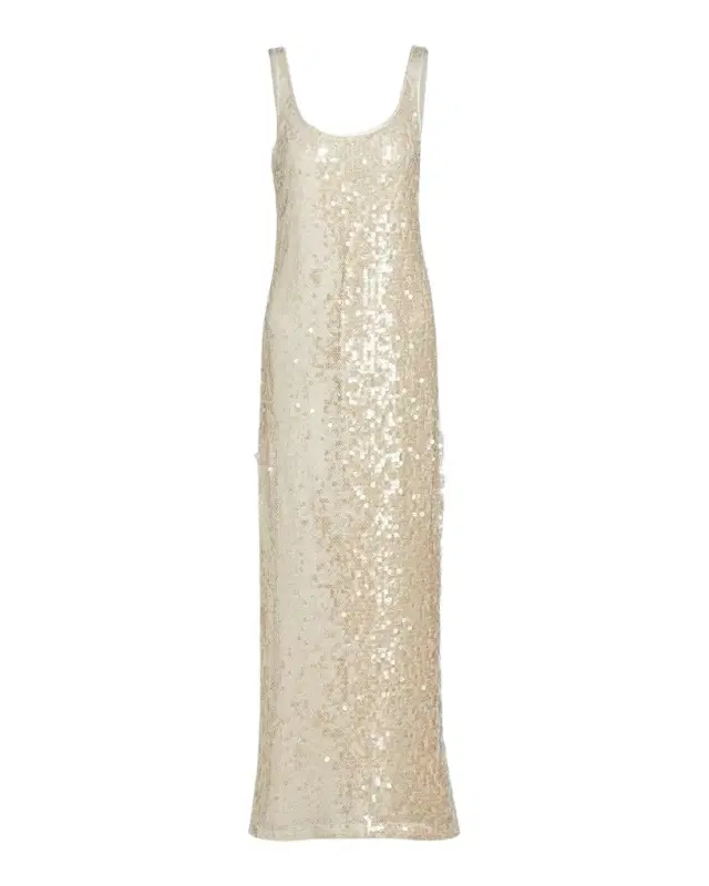 SIMKHAI Bex Sequined Tank Maxi Dress