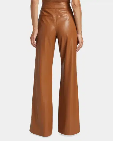 ALICE + OLIVIA Dylan Vegan Leather Wide-Leg Pants | Thumbnail 3