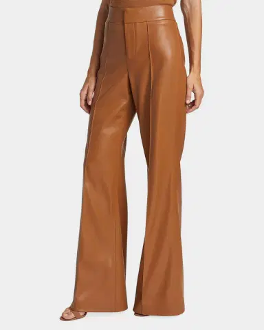 ALICE + OLIVIA Dylan Vegan Leather Wide-Leg Pants | Thumbnail 7