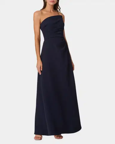 Shoshanna Dory Asymmetric Strapless Gown | Thumbnail 2