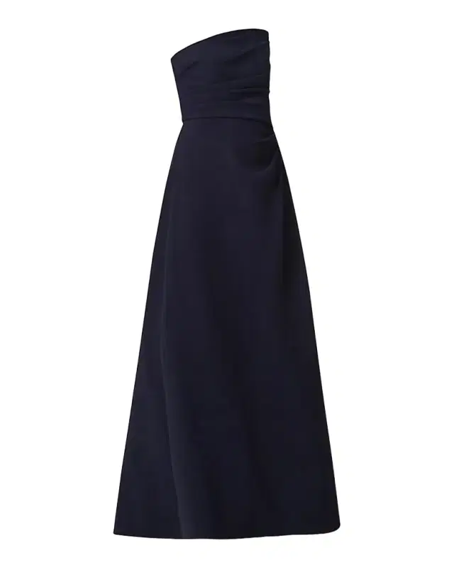 Shoshanna Dory Asymmetric Strapless Gown