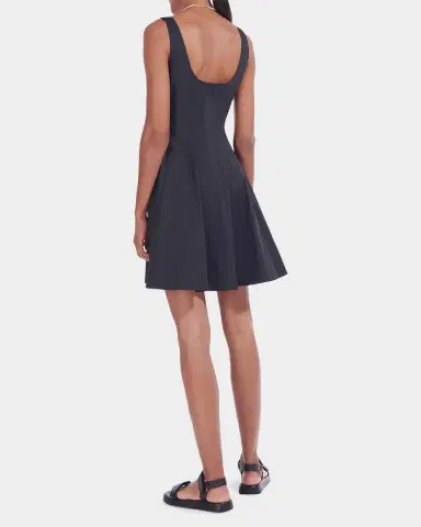 Staud Wells Corset Poplin Mini Dress | Thumbnail 3 Staud Wells Corset Poplin Mini Dress | Thumbnail 3