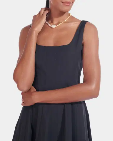 Staud Wells Corset Poplin Mini Dress | Thumbnail 4 Staud Wells Corset Poplin Mini Dress | Thumbnail 4