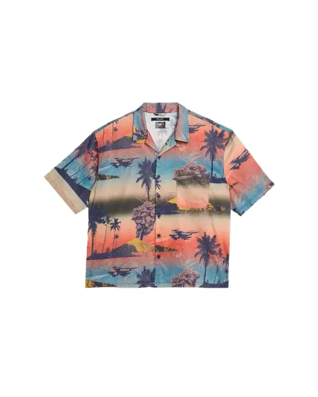 Men 's Mauna Loa Cotton Short-Sleeve Camp Shirt