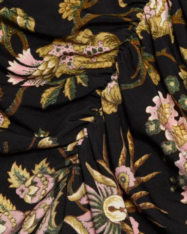 Cara Cara Maisy Long-Sleeve Floral Ruched Midi Dress | Thumbnail 6 Cara Cara Maisy Long-Sleeve Floral Ruched Midi Dress | Thumbnail 6