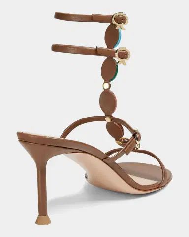 Gianvito Rossi Shanti 70MM Nappa Leather Sandals | Thumbnail 3 Gianvito Rossi Shanti 70MM Nappa Leather Sandals | Thumbnail 3