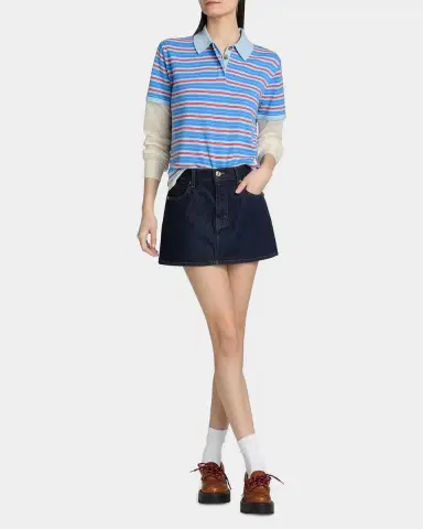 Guest in Residence Layered Stripe Cashmere Rugby Sweater | Thumbnail 2