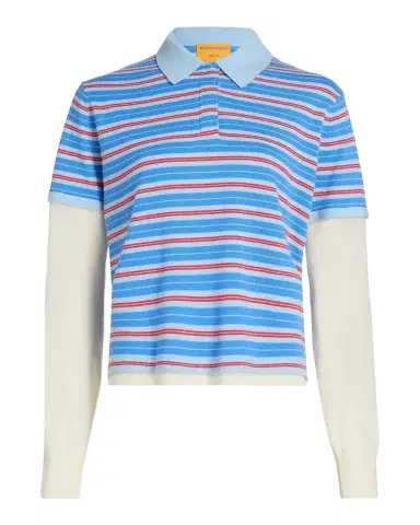 Guest in Residence Layered Stripe Cashmere Rugby Sweater | Thumbnail 1