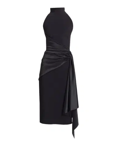Chiara Boni La Petite Robe Satin Sash Sheath Dress | Thumbnail 1 Chiara Boni La Petite Robe Satin Sash Sheath Dress | Thumbnail 1