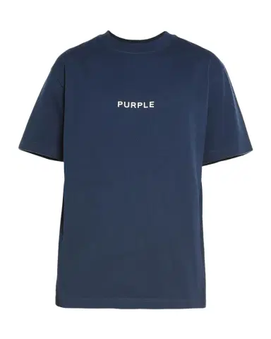 PURPLE Men's Cotton Jersey Crewneck Logo T-Shirt | Thumbnail 1
