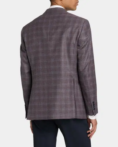 Emporio Armani Plaid Virgin Wool Sport Jacket | Thumbnail 3 Emporio Armani Plaid Virgin Wool Sport Jacket | Thumbnail 3