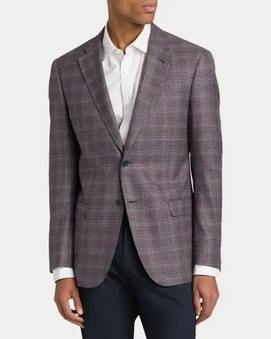 Emporio Armani Plaid Virgin Wool Sport Jacket | Thumbnail 4 Emporio Armani Plaid Virgin Wool Sport Jacket | Thumbnail 4